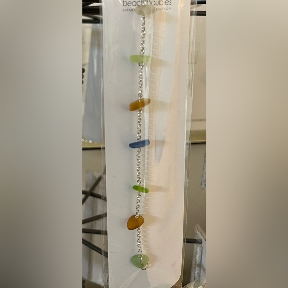 Beach glass bracelet